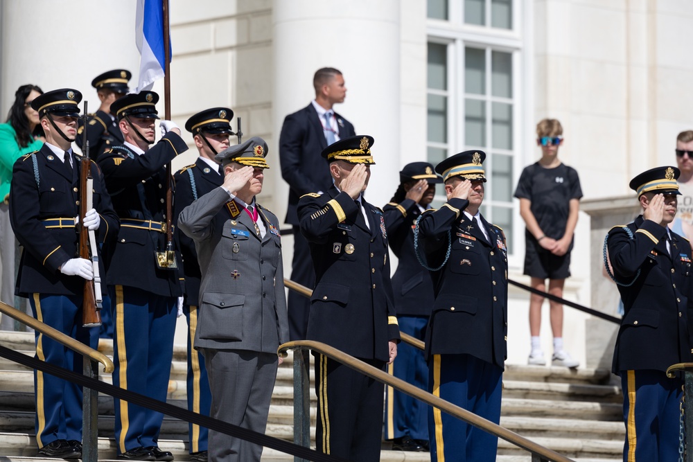 Army Full Honor Wreath Ceremony in Arlington National Cemetery