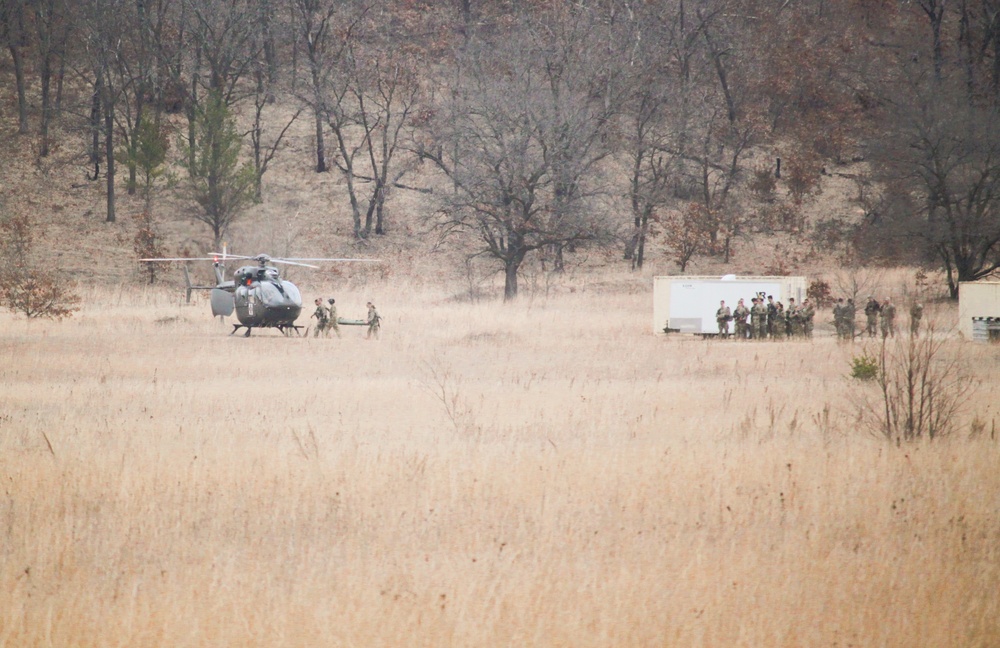 Wisconsin National Guard troops with 147th Aviation Regiment hold April 2025 drill training at Fort McCoy