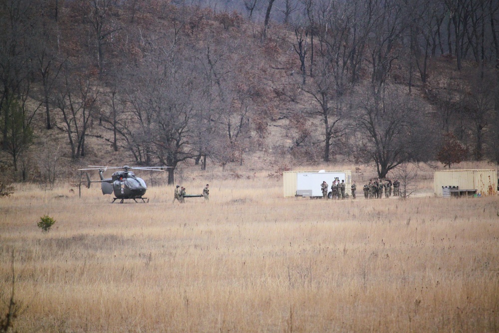Wisconsin National Guard troops with 147th Aviation Regiment hold April 2025 drill training at Fort McCoy