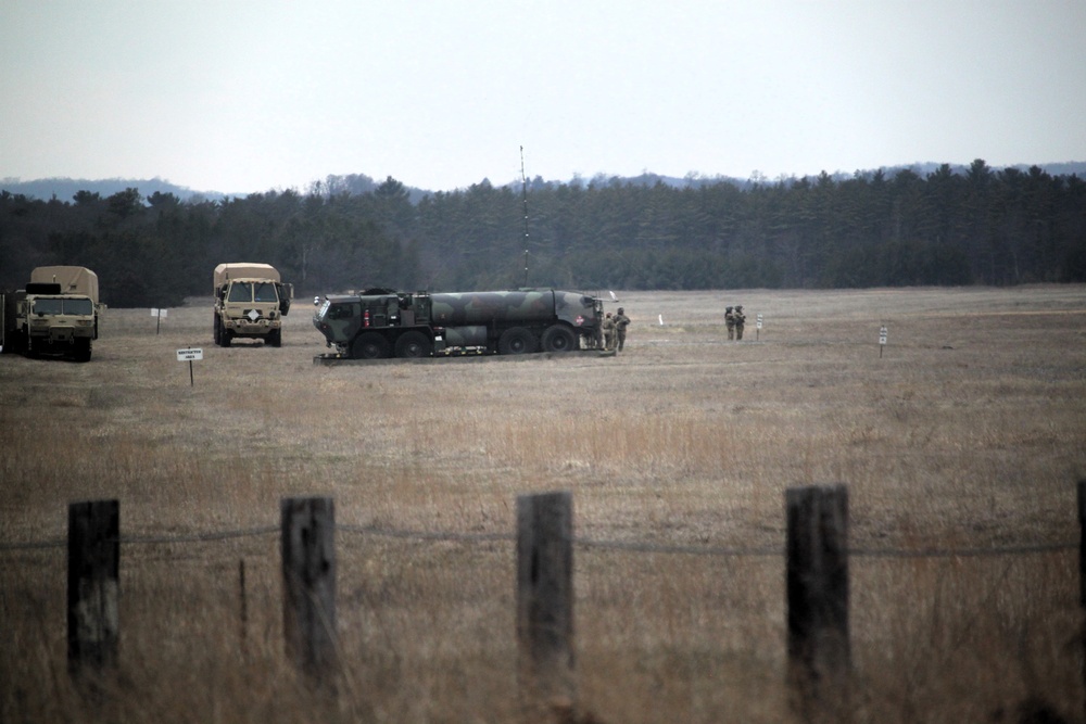 Wisconsin National Guard troops with 147th Aviation Regiment hold April 2025 drill training at Fort McCoy