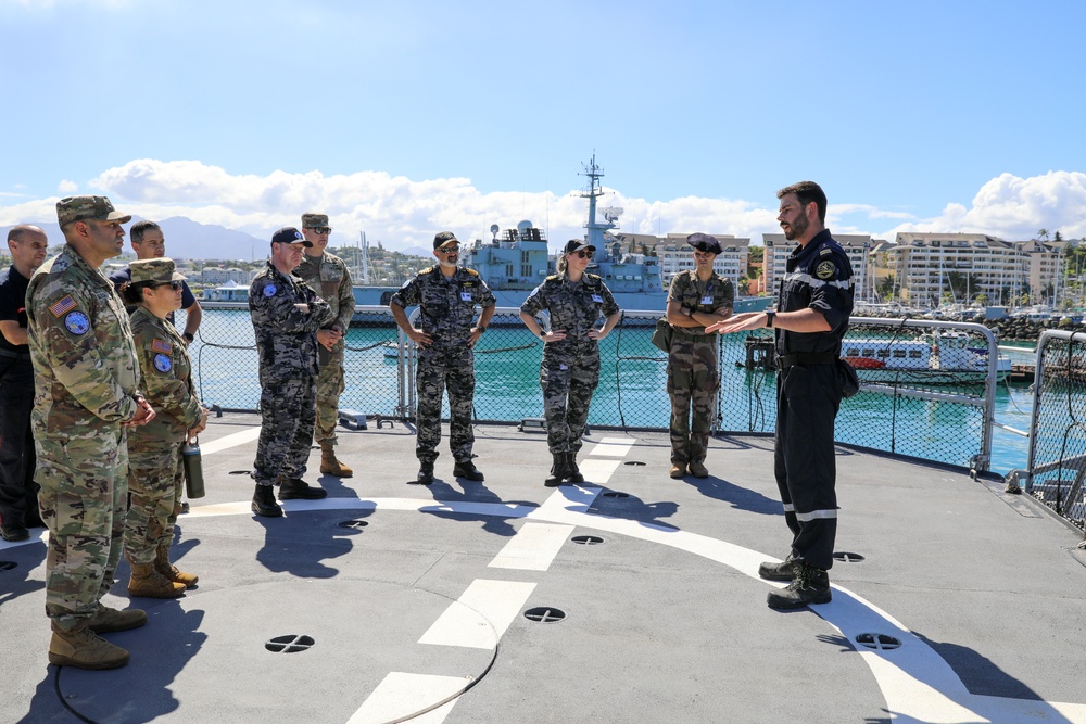322nd Civil Affairs Team Engages with French Navy During Offshore Patrol Vessel Tour at Croix du Sud 25