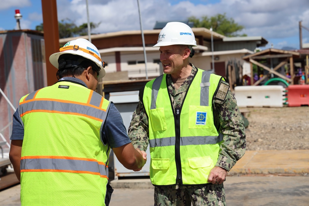 NAVFAC PAC commander visits Waste Water Treatment Plant on JBPHH
