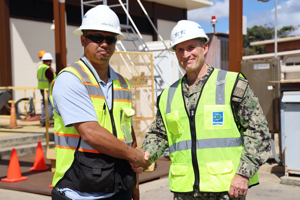 NAVFAC PAC commander visits Waste Water Treatment Plant on JBPHH
