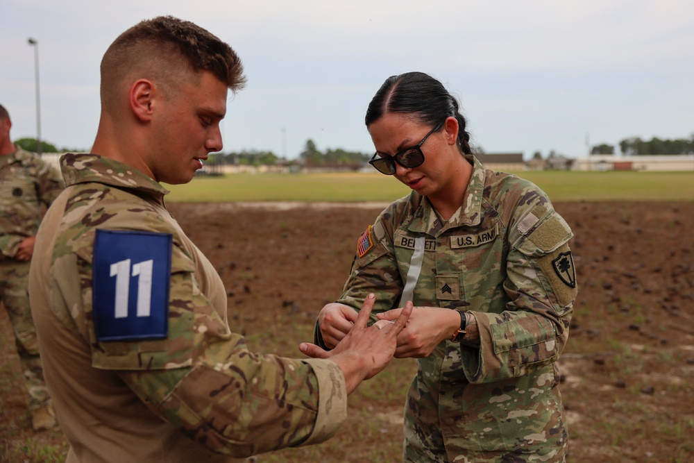 Sgt. Kyle Everett Leads Medical Support at Region Three Best Warrior