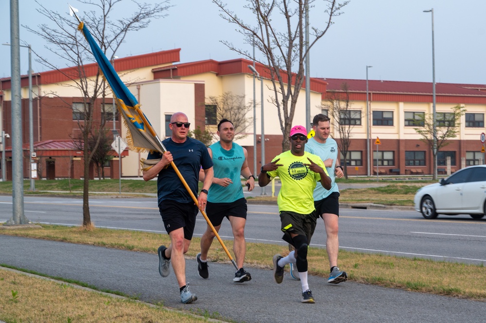 Runners participate in the Take Back the Night Run