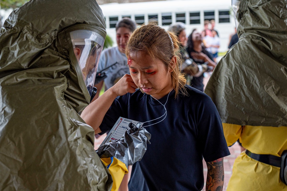 Postured to respond - 18th MDG holds mass casualty exercise