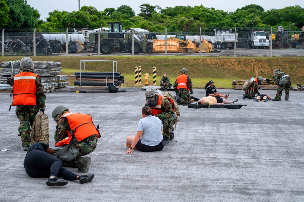 Postured to respond - 18th MDG holds mass casualty exercise