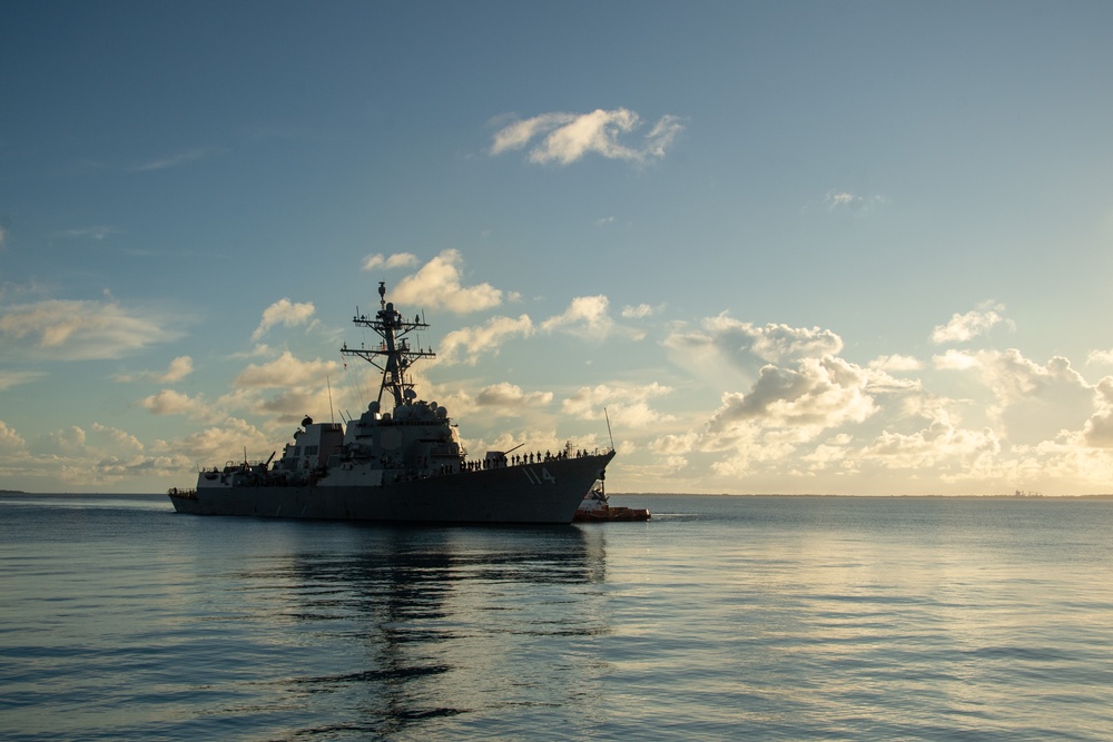 USS Ralph Johnson (DDG 114) Arrives at Diego Garcia