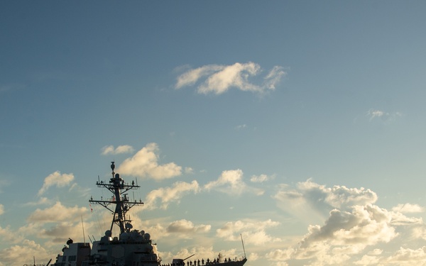 USS Ralph Johnson (DDG 114) Arrives at Diego Garcia