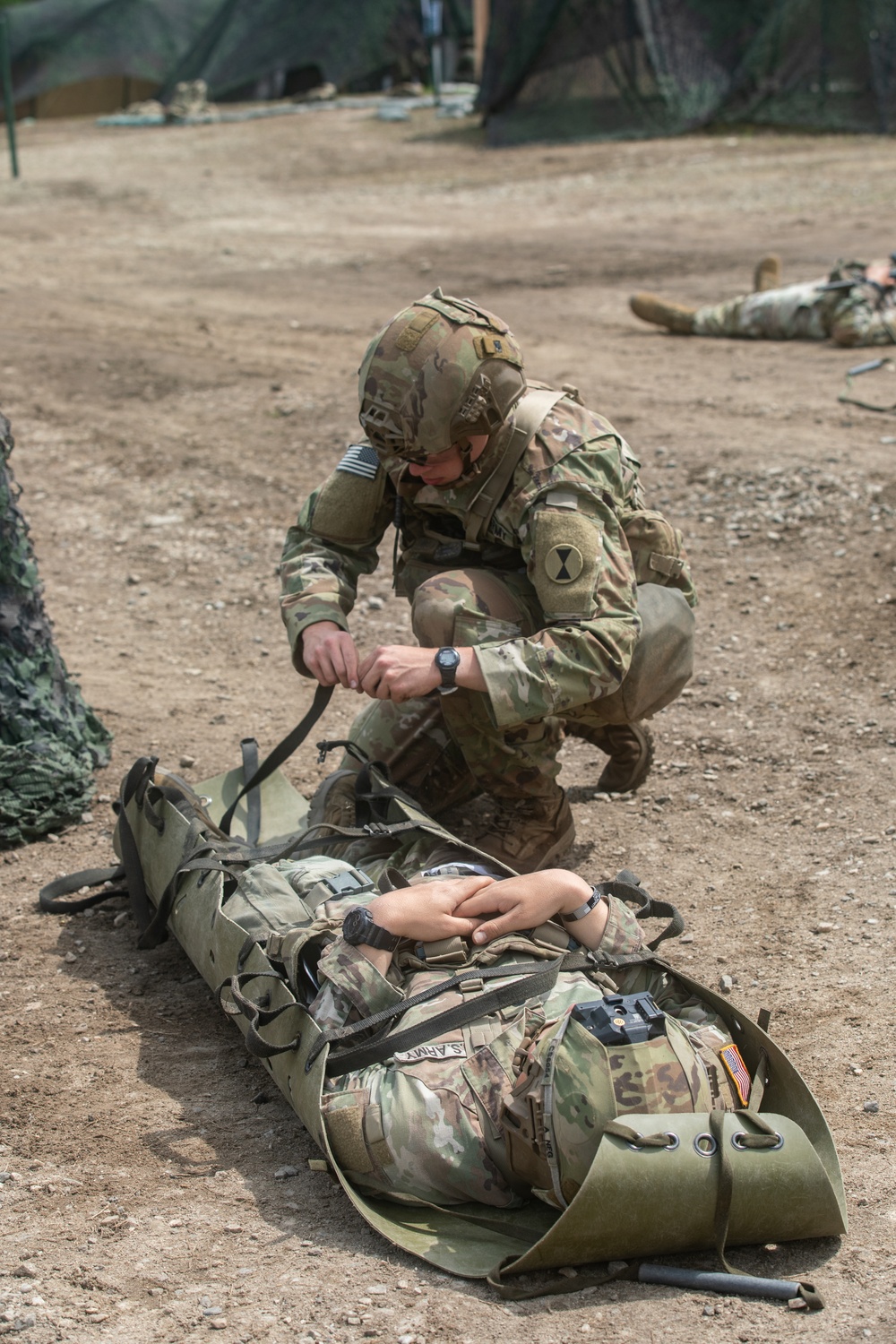 U.S. Army and Republic of Korea soldiers compete in Expert Soldier, Infantry and Field Medical Badge training.