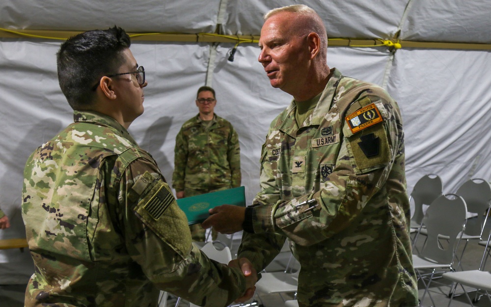 56th SBCT soldier receives ARCOM