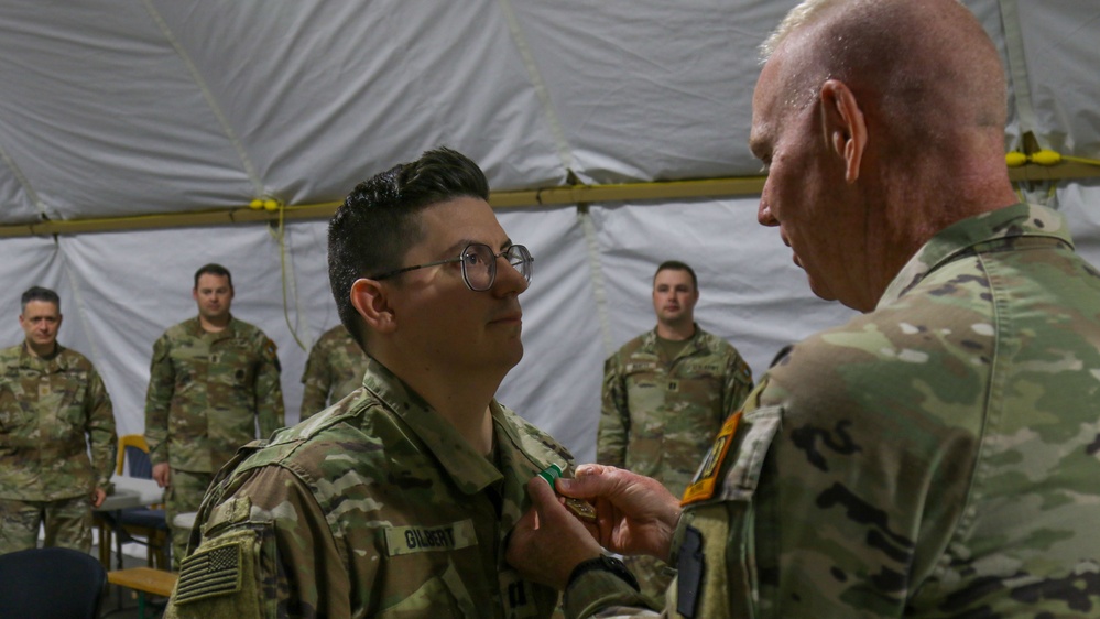 56th SBCT soldier receives ARCOM