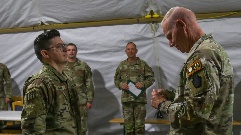 56th SBCT soldier receives ARCOM