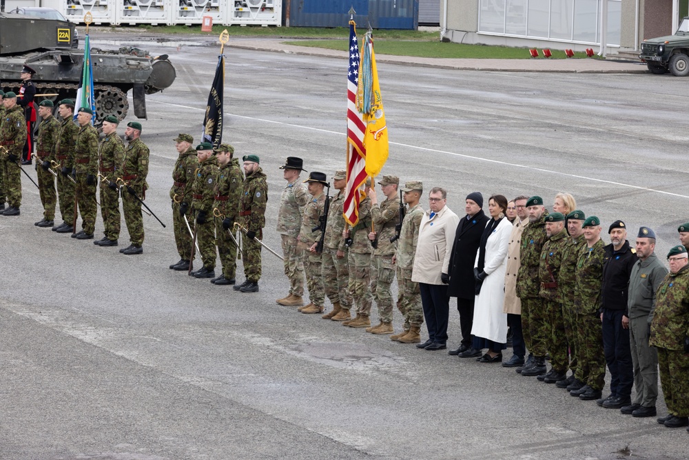 U.S. Army and Allies Participate in Estonia's Veteran Day Ceremony
