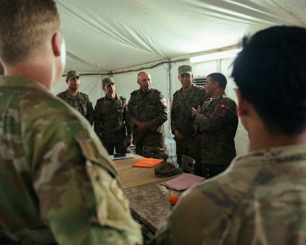 Paratroopers meet Tunisian partners for first time at African Lion 2025
