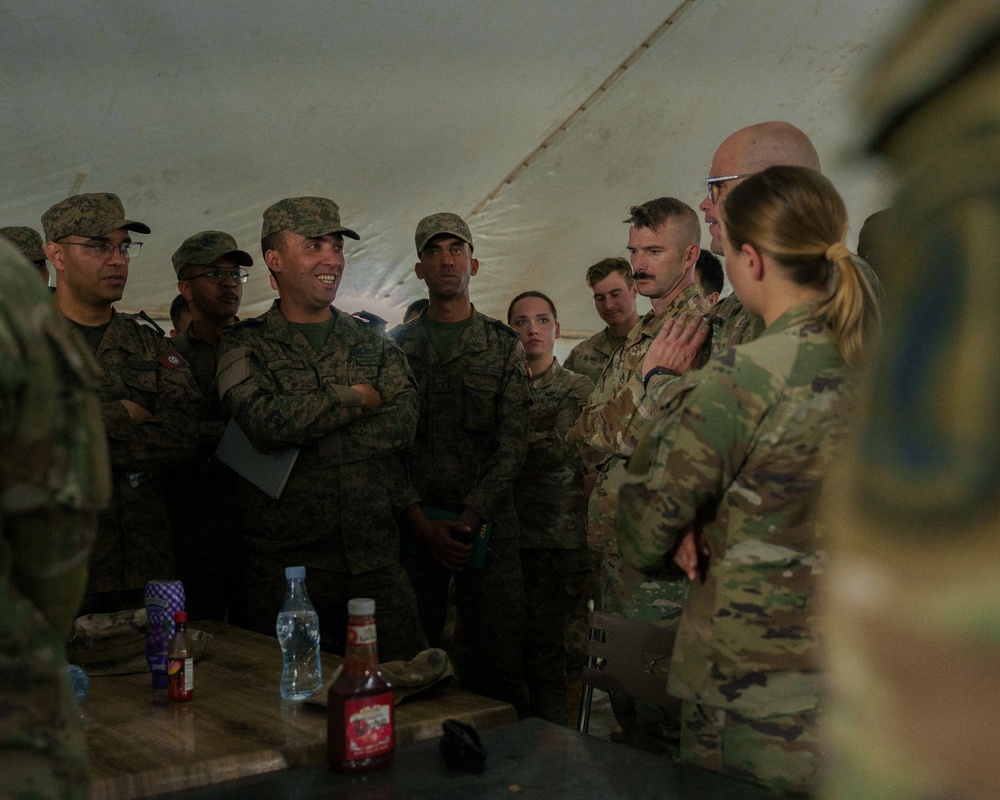 Paratroopers meet Tunisian partners for first time at African Lion 2025