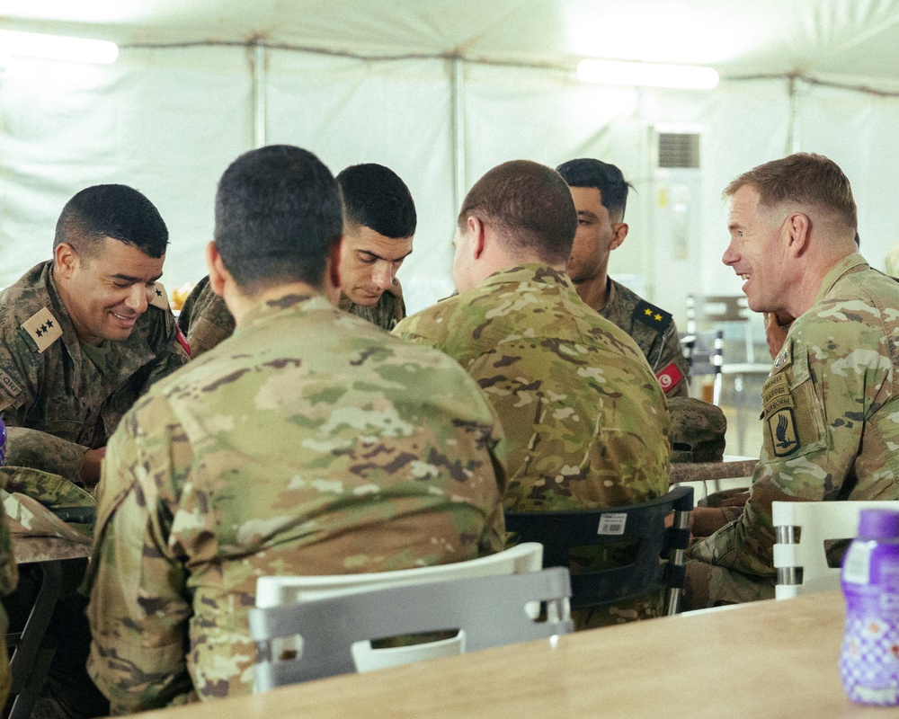 Paratroopers meet Tunisian partners for first time at African Lion 2025