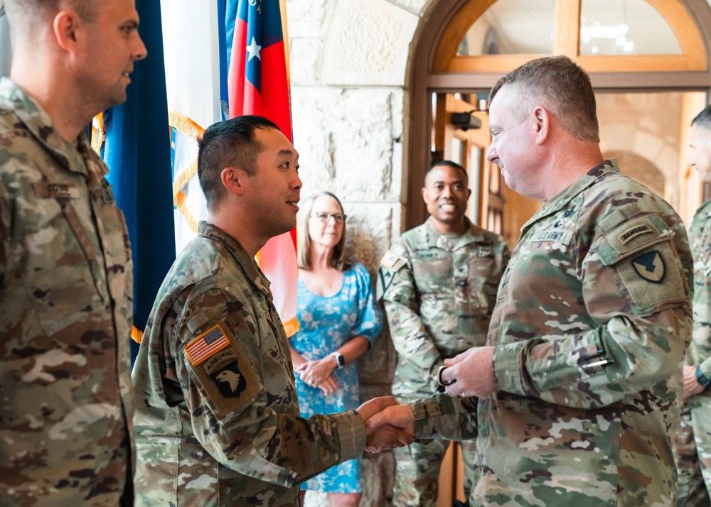 Army Material Command Coin Presentation