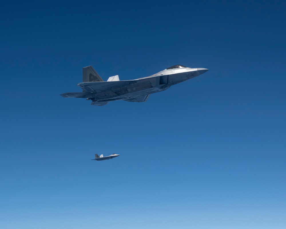 Virginia Air National Guard pilots fly F22 Raptors Operation Maverick's Armistice