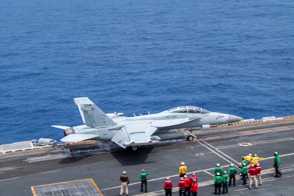 Nimitz Saiilors Conduct Flight Operations