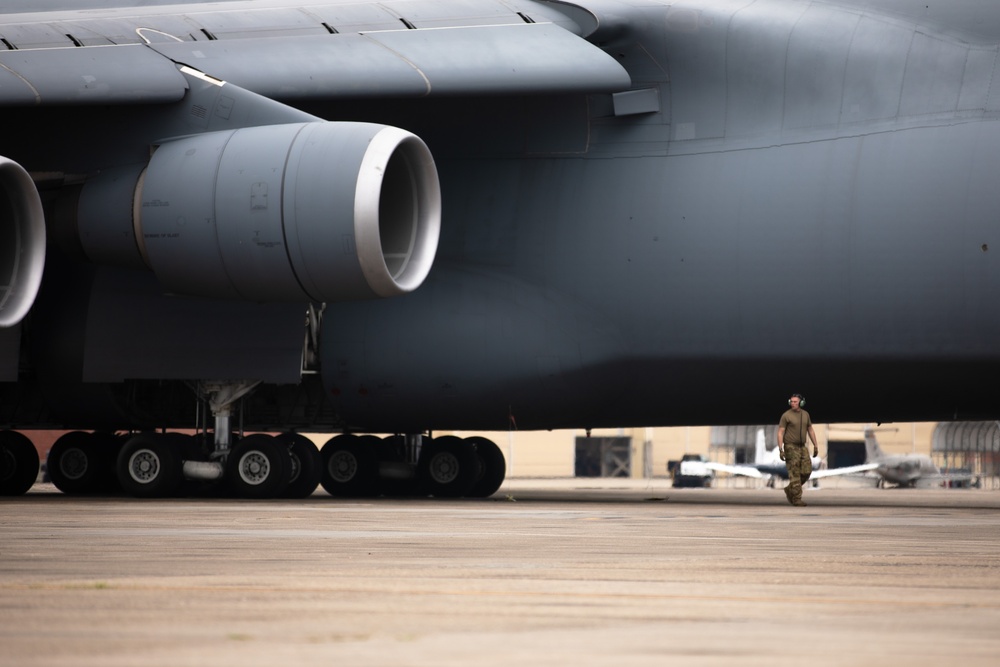 USAF C-5M Super Galaxy Lands at NAS Pensacola