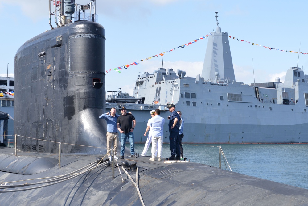 UFC Champion Colby Covington Tours USS New Hampshire