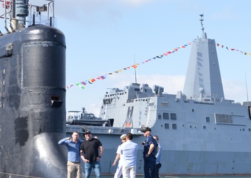 UFC Champion Colby Covington Tours USS New Hampshire