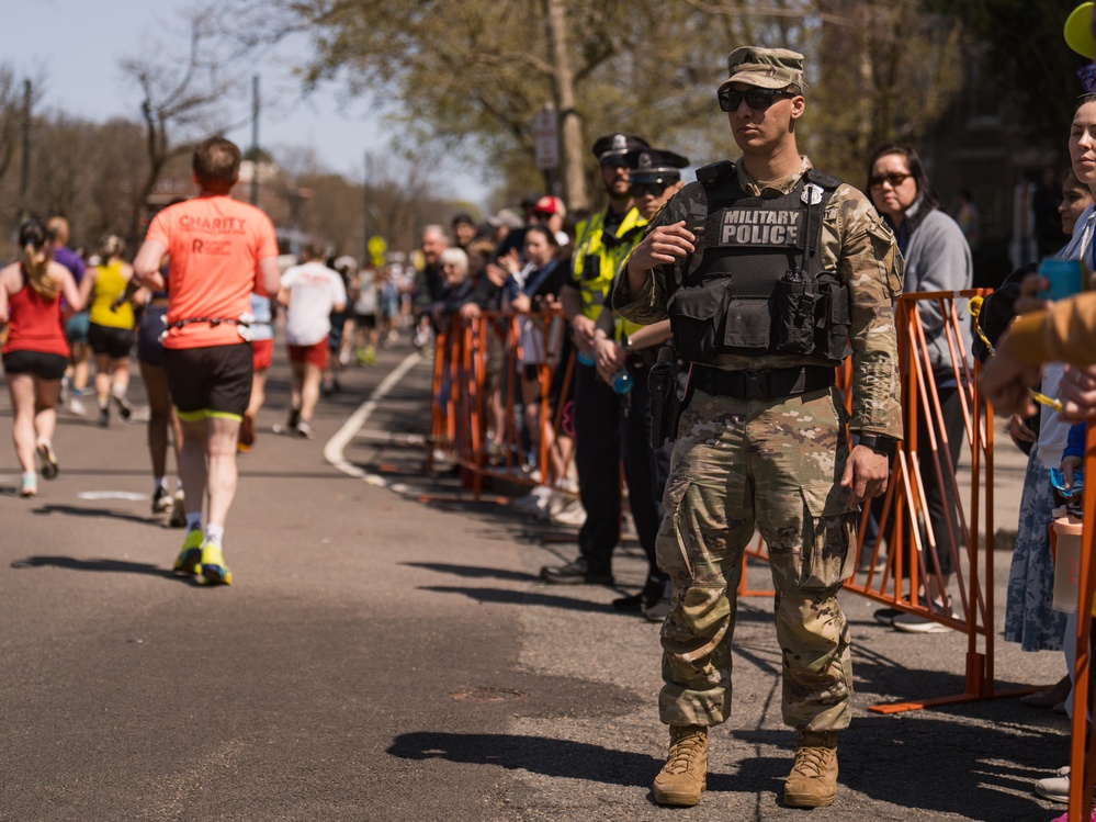 MA National Guard Supports Security at Boston Marathon
