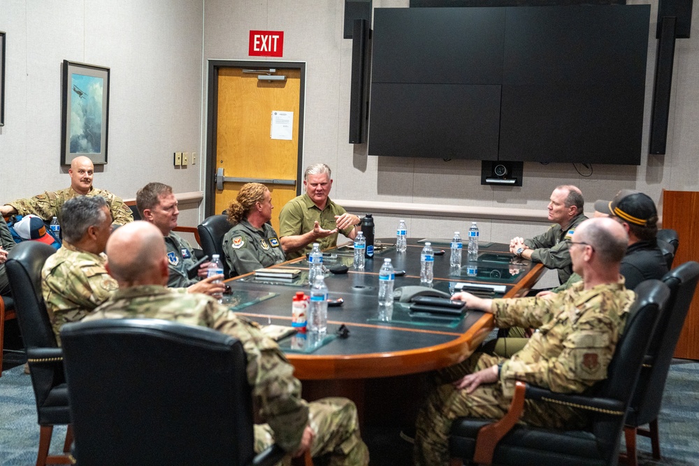 The Adjutant General for the State of Nevada, Brig. Gen. D. Rodger Waters, visits Channel Islands Air National Guard Station, Port Hueneme, Calif. during Modular Airborne Fire Fighting System (MAFFS) Spring Training April 22, 2025