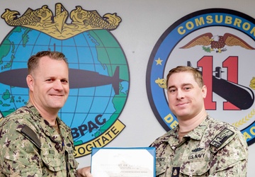 Commander, Submarine Squadron 11 Awards-At-Quarters