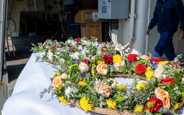 Coast Guard Cutter Calhoun crew honors memory of cutter torpedoed in WWI