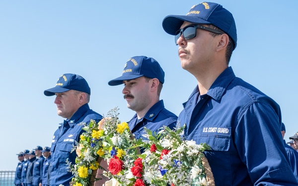 Coast Guard Cutter Calhoun crew honors memory of cutter torpedoed in WWI