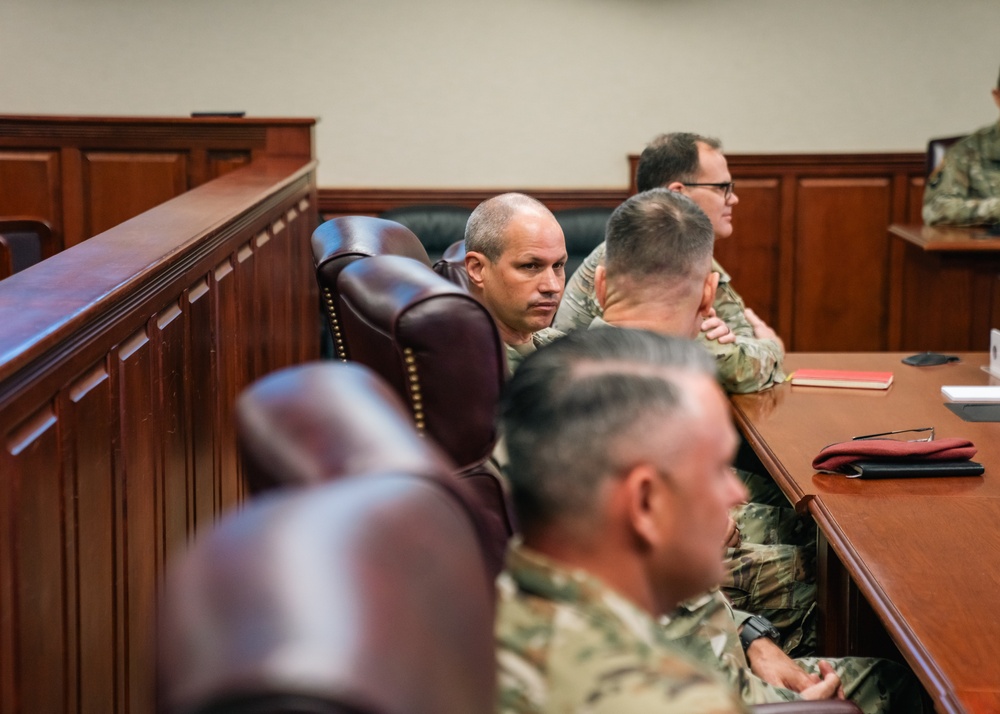 U.S. Army North Commander speaks with the 160th Special Operations Aviation Regiment