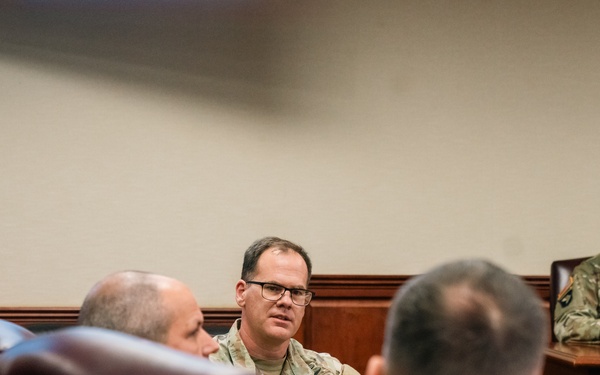 U.S. Army North Commander speaks with the 160th Special Operations Aviation Regiment