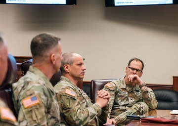 U.S. Army North Commander speaks with the 160th Special Operations Aviation Regiment