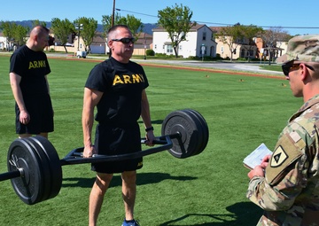 Service member displays determination during ACFT