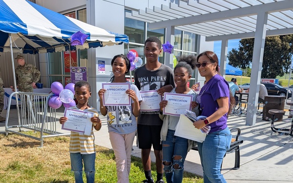 Parks Reserve Forces Training Area Celebrates Military Children with Purplefest