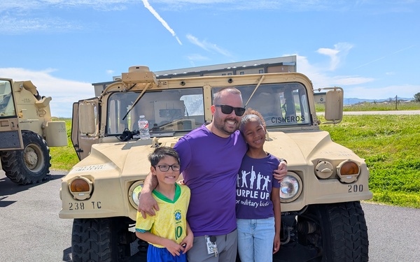 Parks Reserve Forces Training Area Celebrates Military Children with Purplefest