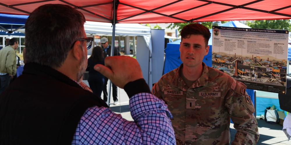 Army Corps of Engineers Teams support  California Wildfire recovery