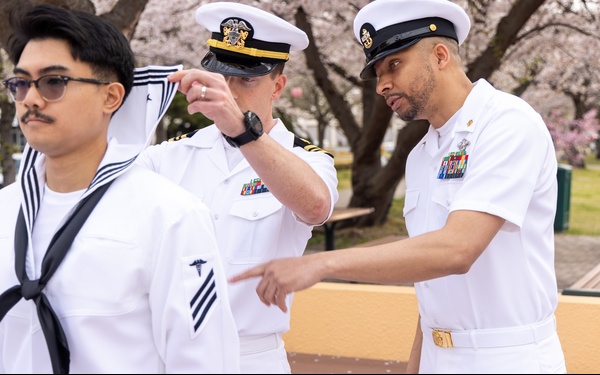 USNMRTC Yokosuka DCSS Dress White Inspection