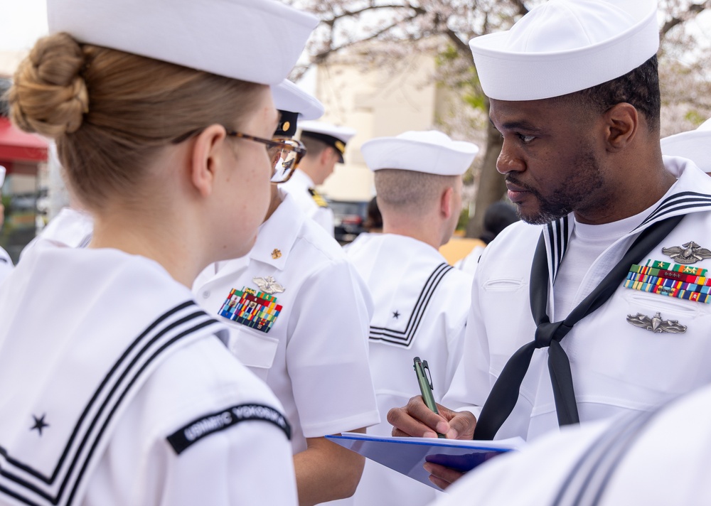 USNMRTC Yokosuka DCSS Dress White Inspection