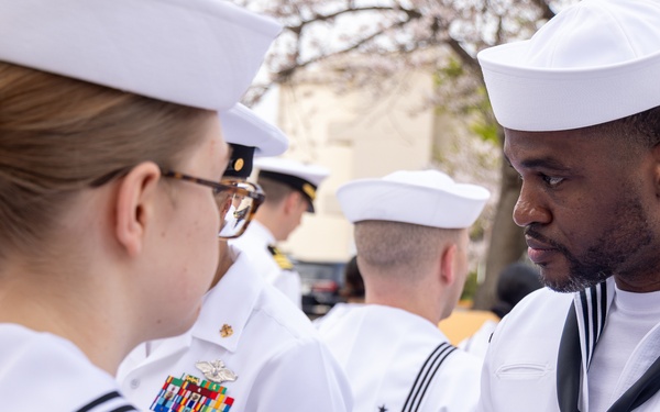 USNMRTC Yokosuka DCSS Dress White Inspection