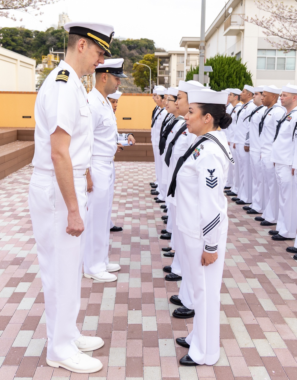 USNMRTC Yokosuka DCSS Dress White Inspection