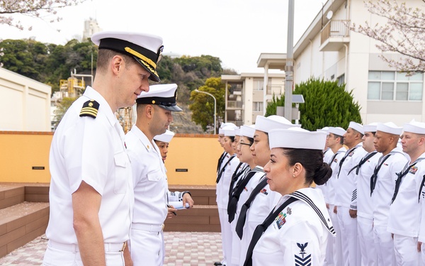 USNMRTC Yokosuka DCSS Dress White Inspection