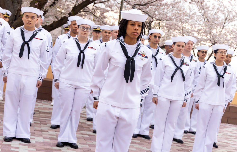 USNMRTC Yokosuka DCSS Dress White Inspection
