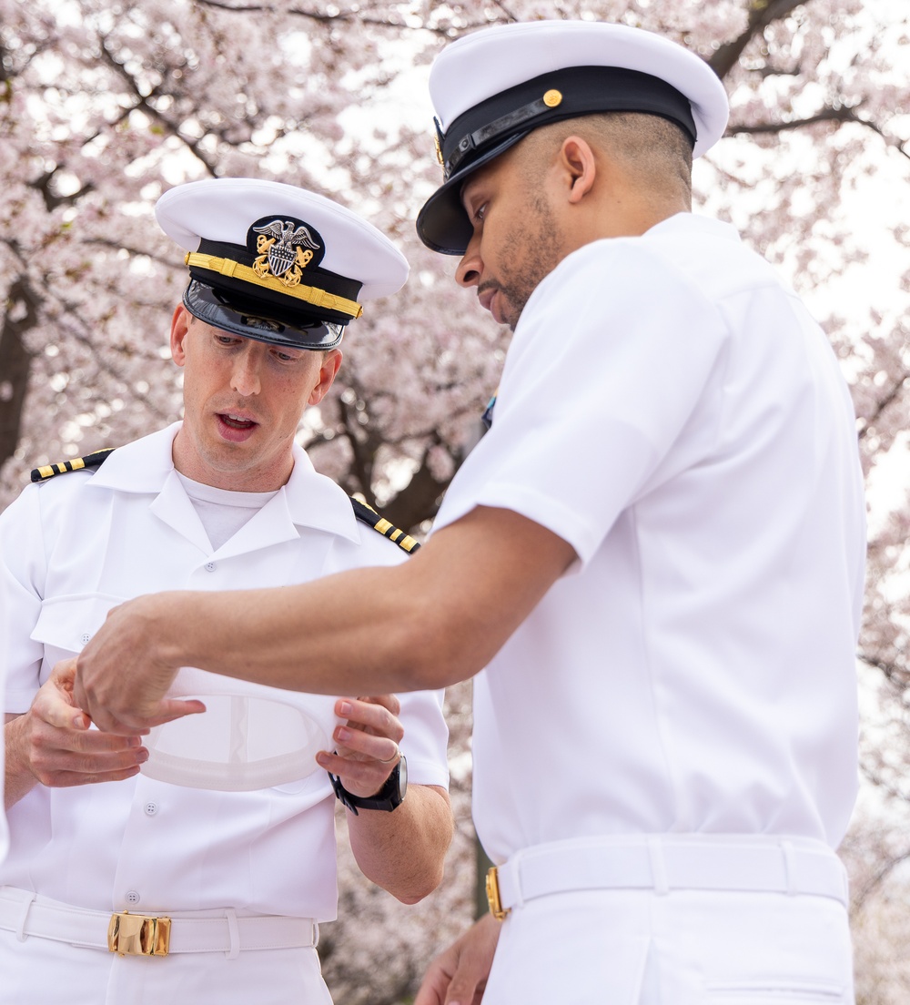 USNMRTC Yokosuka DCSS Dress White Inspection