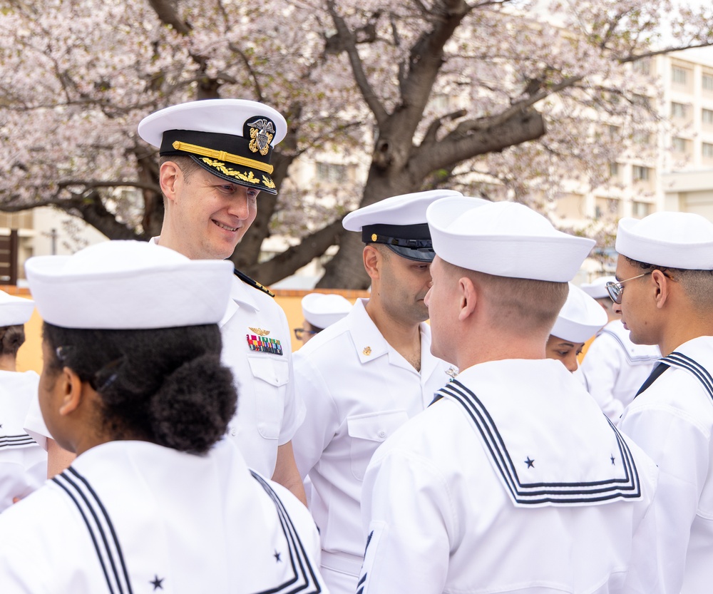 USNMRTC Yokosuka DCSS Dress White Inspection