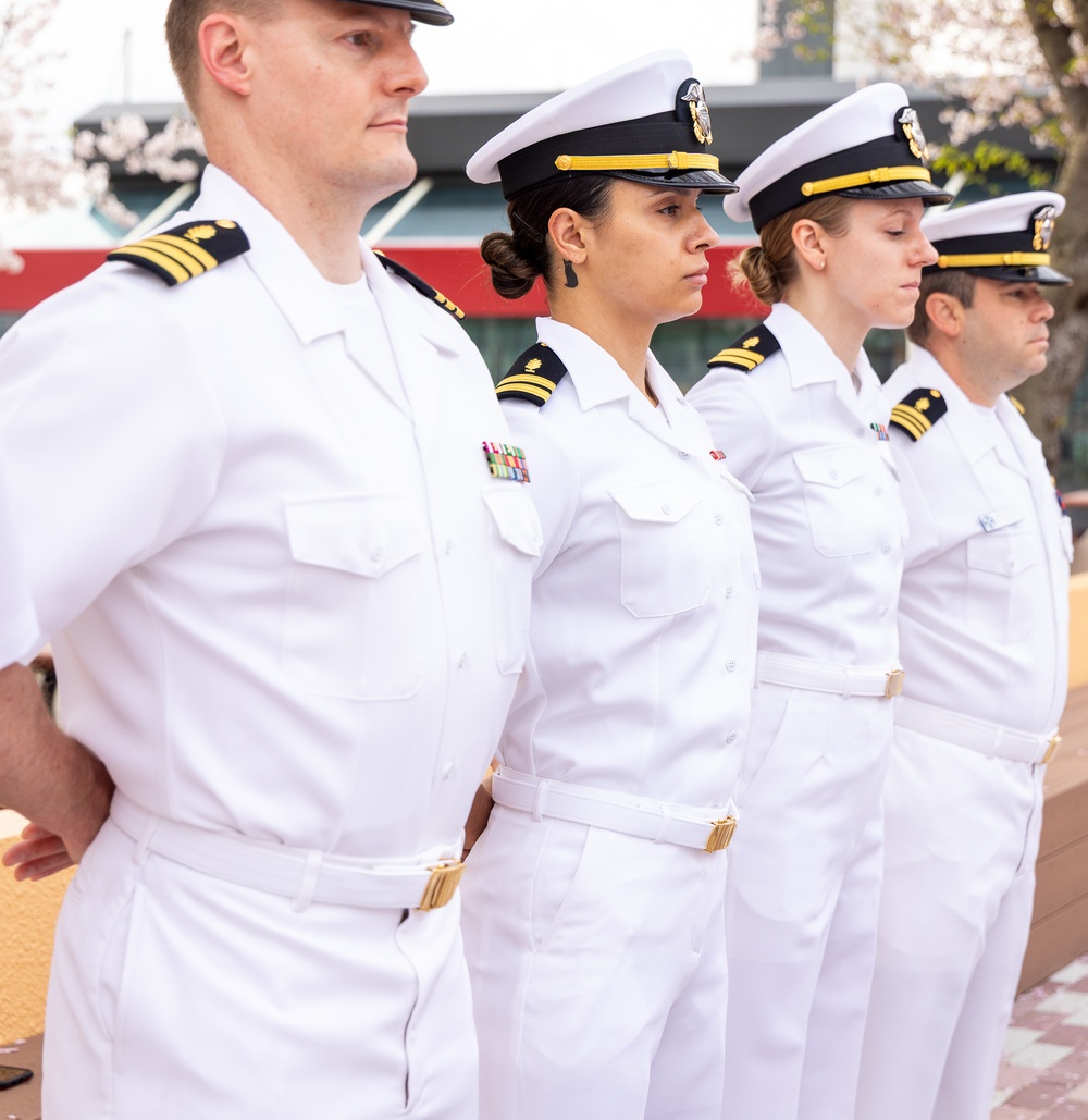 USNMRTC Yokosuka DCSS Dress White Inspection