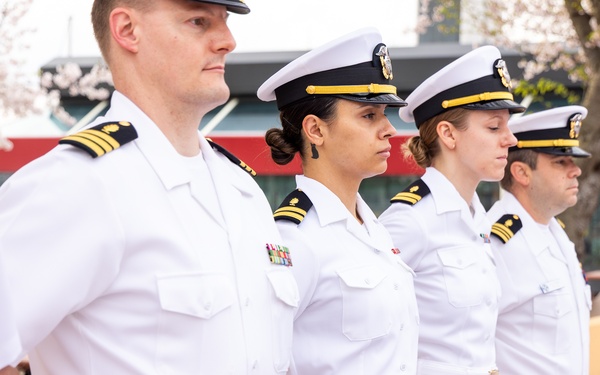 USNMRTC Yokosuka DCSS Dress White Inspection