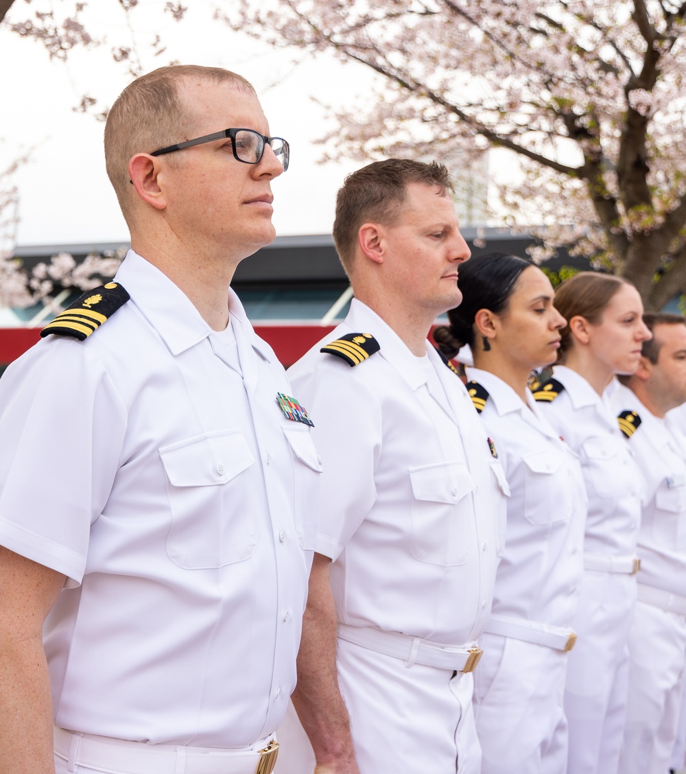 USNMRTC Yokosuka DCSS Dress White Inspection
